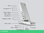 Док-станция Wavlink Thunderbolt 4 Quad Display (WL-UTD41 Pro)