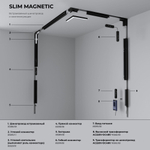 Slim Magnetic Трековый светильник 7W 4200K Neid черный 85032/01 85032/01