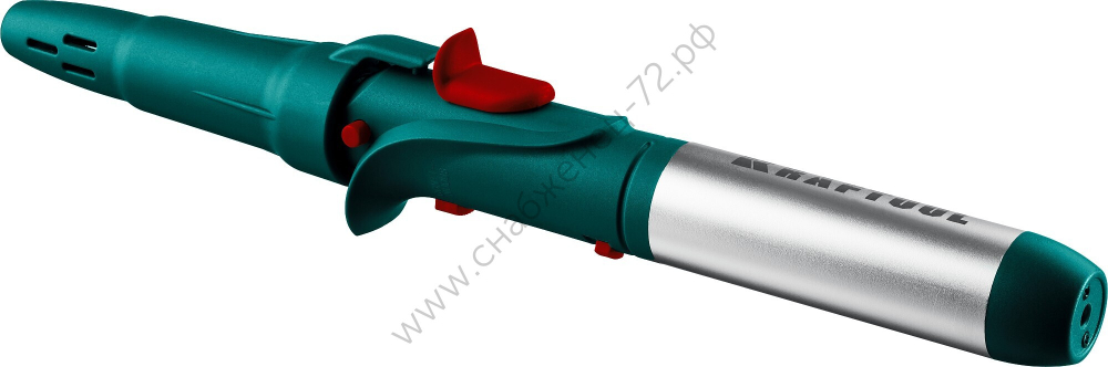 KRAFTOOL SolderGas 120K 30-120Вт 1300°С горелка, фен, пьезоподжиг, набор 10-в-1, Газовый паяльник (55503-H10)