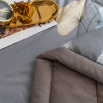 Комплект постельного белья Сатин с Одеялом 100% хлопок 160x80 на резинке OBR132