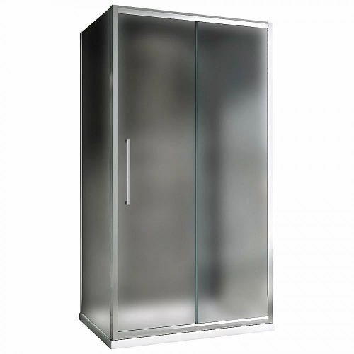 Душевой уголок ABBER Schwarzer Diamant AG30160MH-S75M-S75M 160x75 стекло матовое/профиль хром