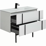Тумба с раковиной Allen Brau Reality 100 1.32007.WM белый матовый