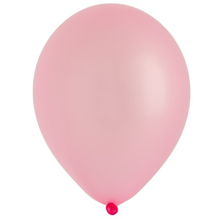 Воздушные шары Весёлая Затея, металлик розовый, 50 шт. размер 12" #1102-1543