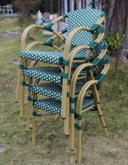 "Кабри" плетеный стул из искусственного ротанга, цвет зеленый