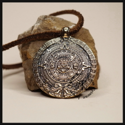 Кулон "Календарь Майя" , латунь