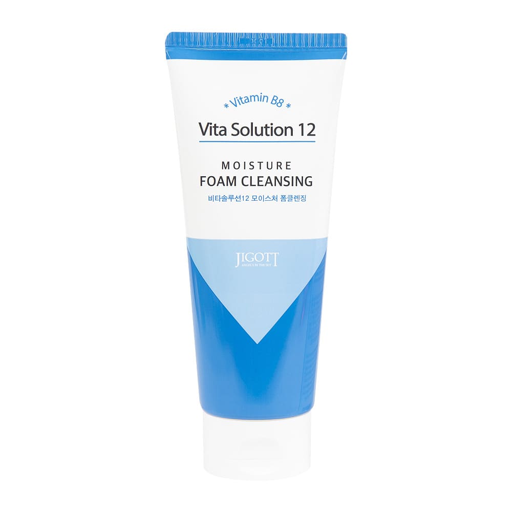 [JIGOTT] Vita Solution 12 Moisture Foam Cleansing - Пенка для умывания УВЛАЖНЕНИЕ, 180 мл