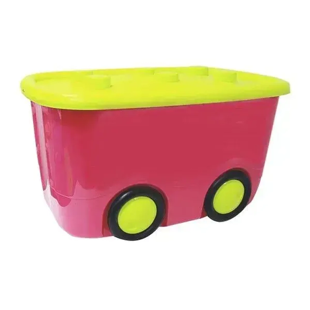 Ящик для игрушек МОБИ Малиновый 0,32,415х0,6м (комплект 3 шт)