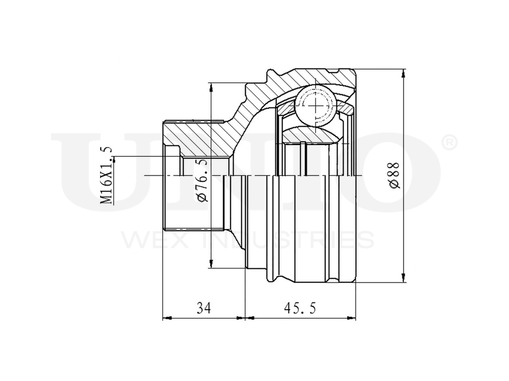 ШРУС внешний UNIO CVJ-20247