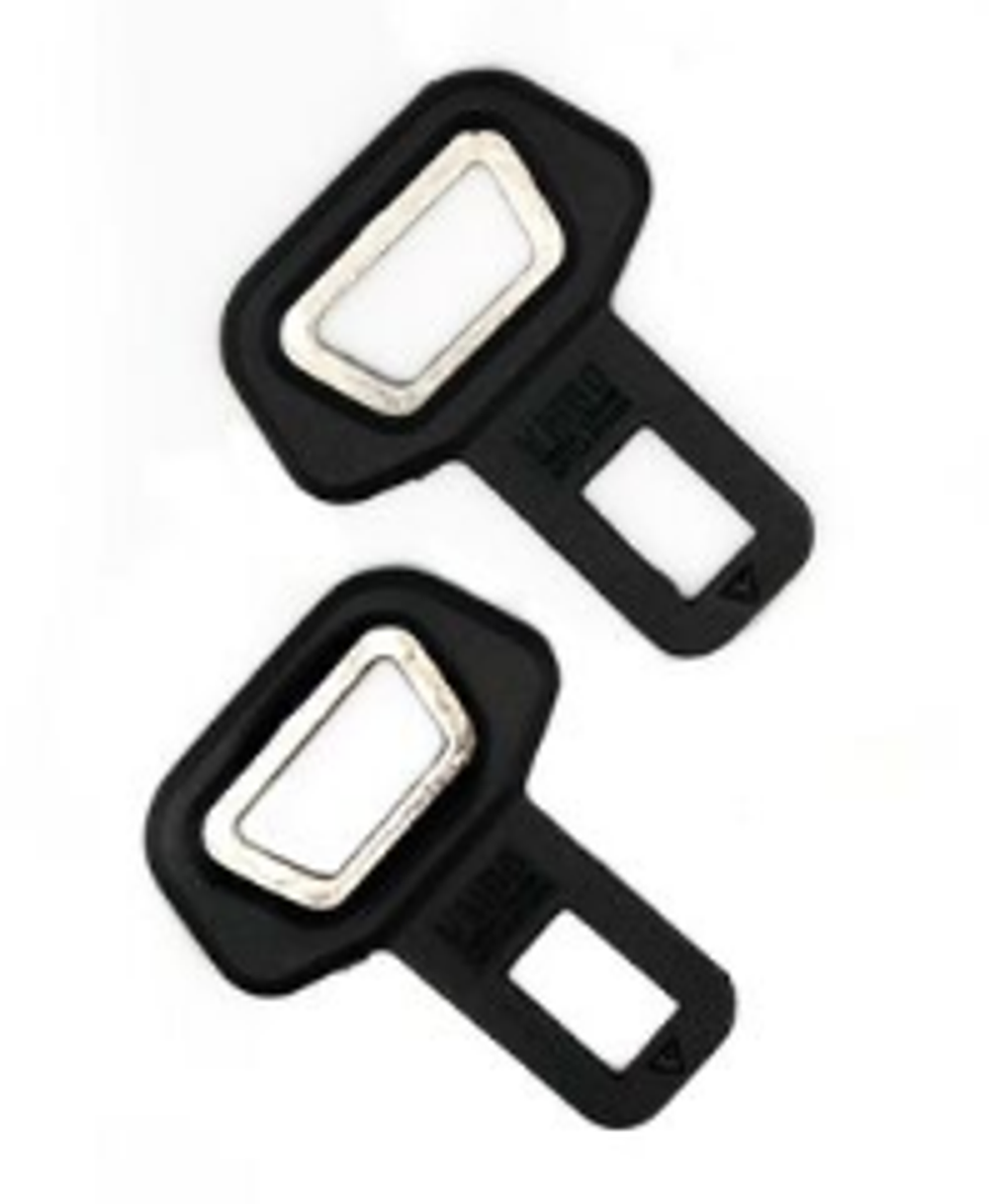 Заглушка ремня безопасности (антипищалка) 2шт Металл в пластике ZB-007-пара
