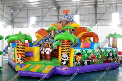 Надувной батут "В гостях у зебры"