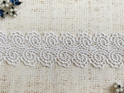 Кружево плетеное, ш. 5 см, белый