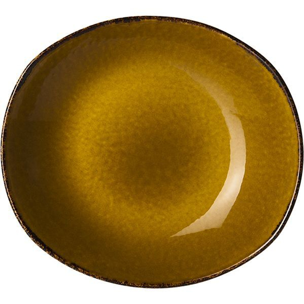 Тарелка глубокая «Террамеса мастед»;фарфор;,H=55,L=255,B=240мм;св.корич. (Цвет: коричневый)