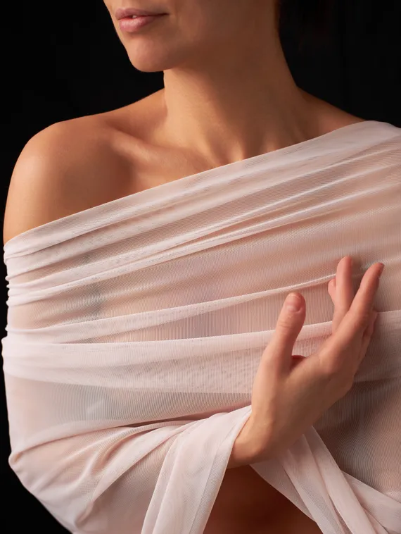 Сетка эластичная Lauma, арт. 556, пастельно-розовый 906