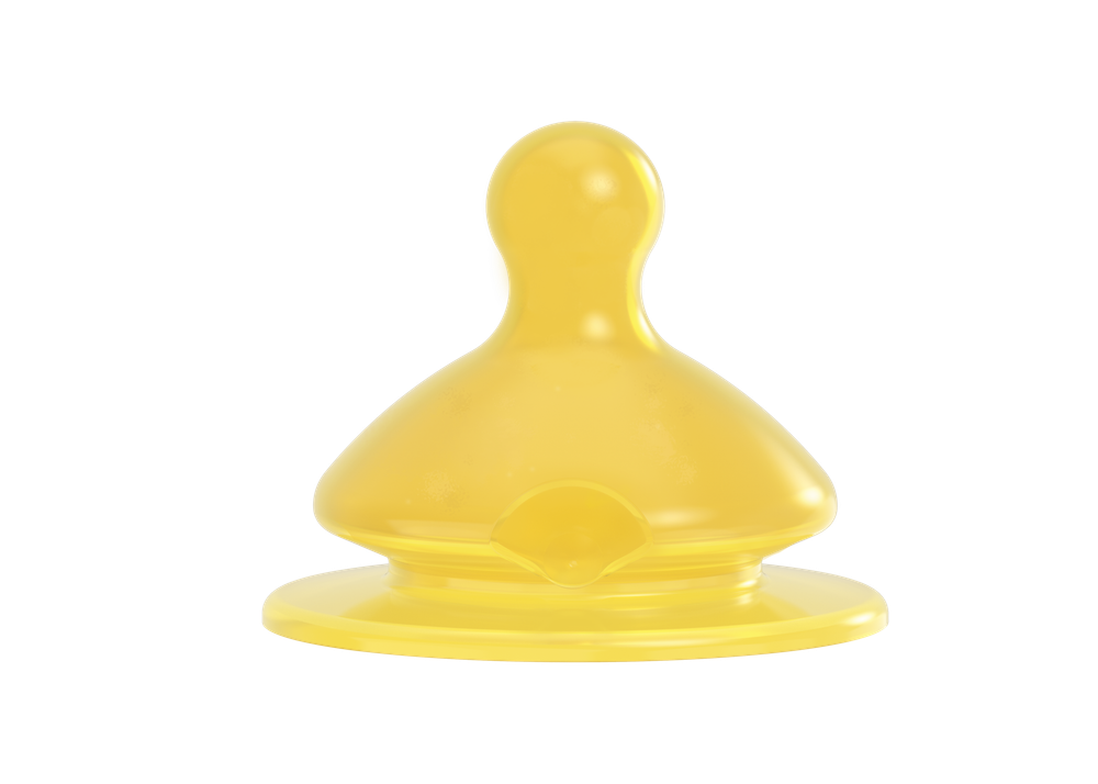 NIP Соска для бутылочки, "Cherry" латекс , с широким горлышком размер 0+