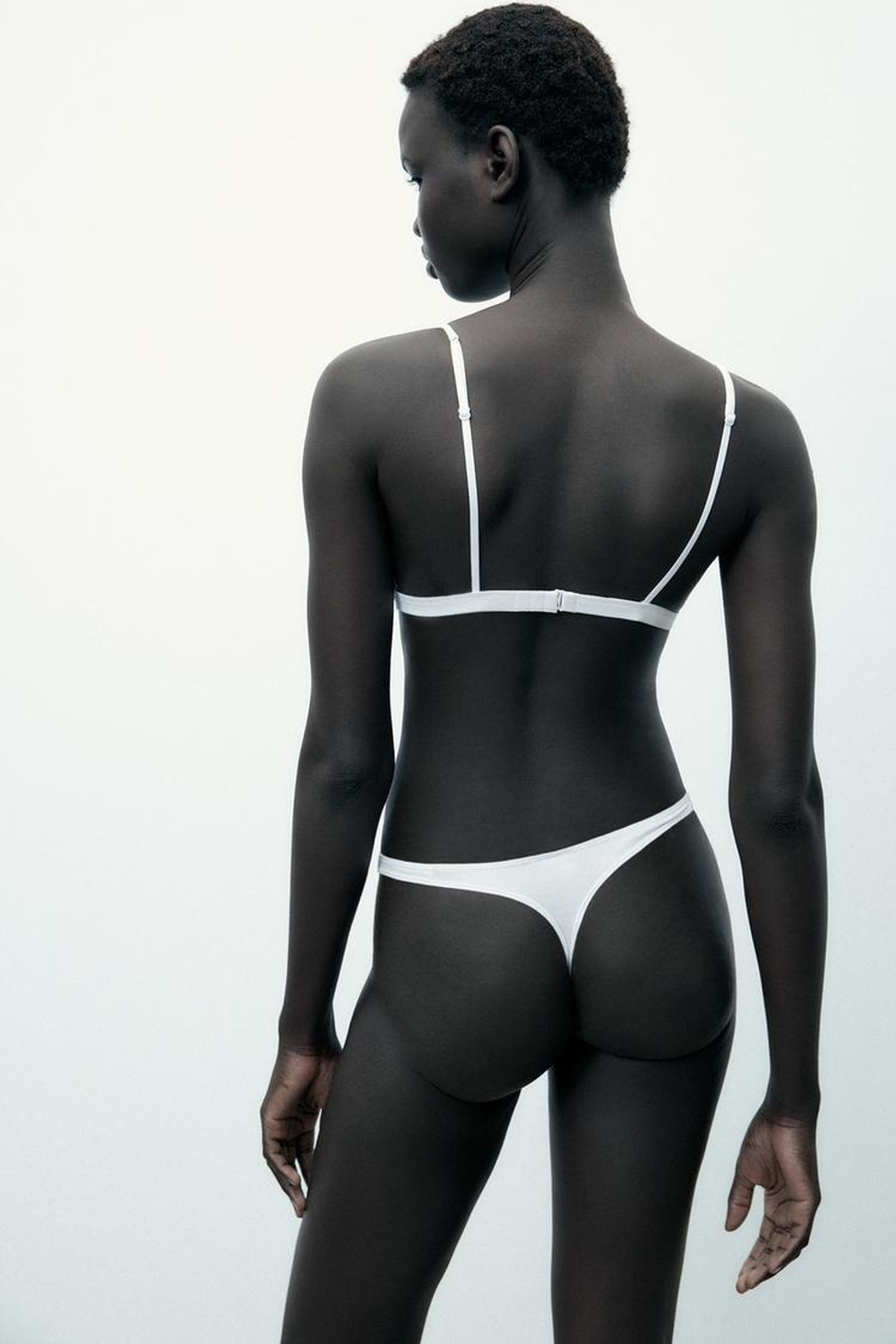 ZARA ТРУСЫ ТАНГА МЗ МОДАЛА, БЕЛЫЙ