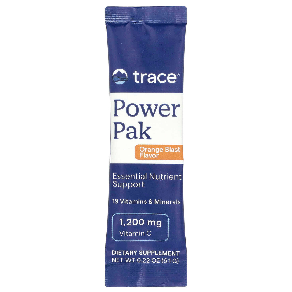 Trace, Power Pak, Orange Blast, 30 пакетиков в стиках по 6,1 г (0,22 унции)