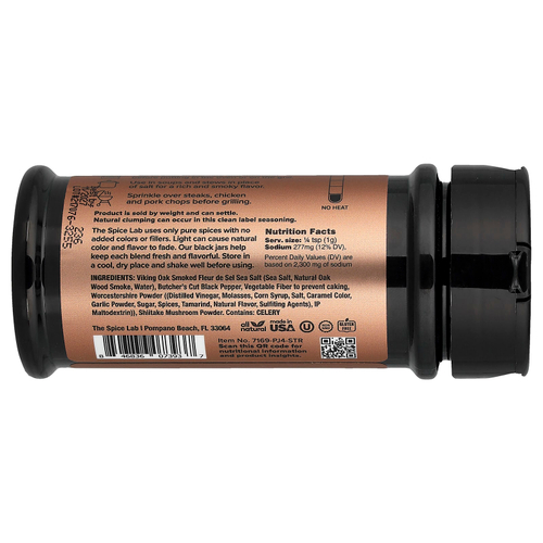 The Spice Lab, смесь копченого мяса, с дымком и перцем, 167 г (5,9 унции)
