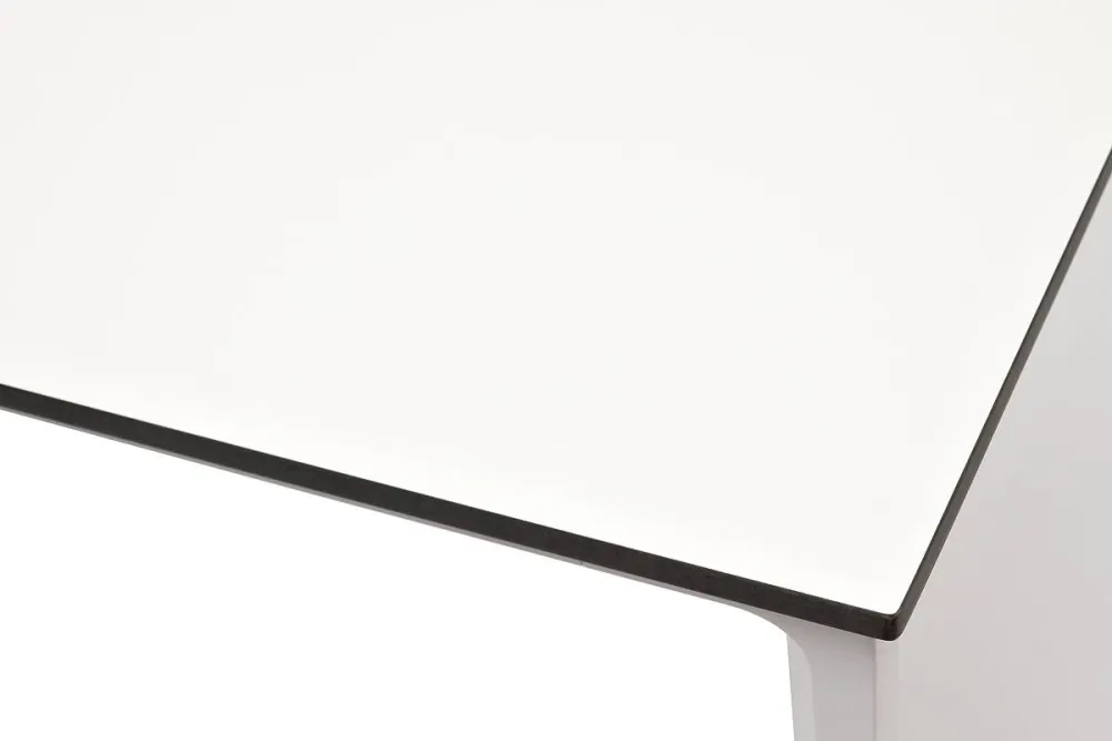 "Малага" обеденный стол из HPL 90х90см, цвет молочный, каркас белый