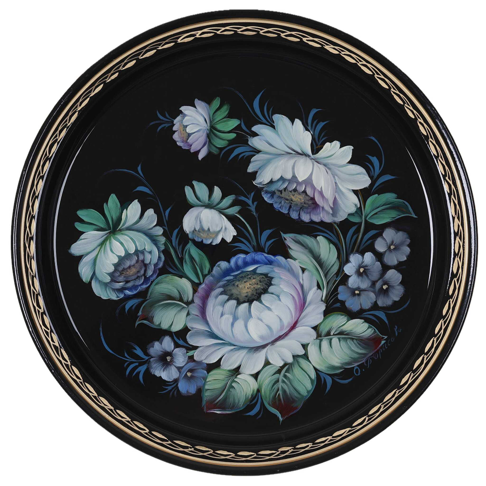 Zhostovo metal tray A5D070425236
