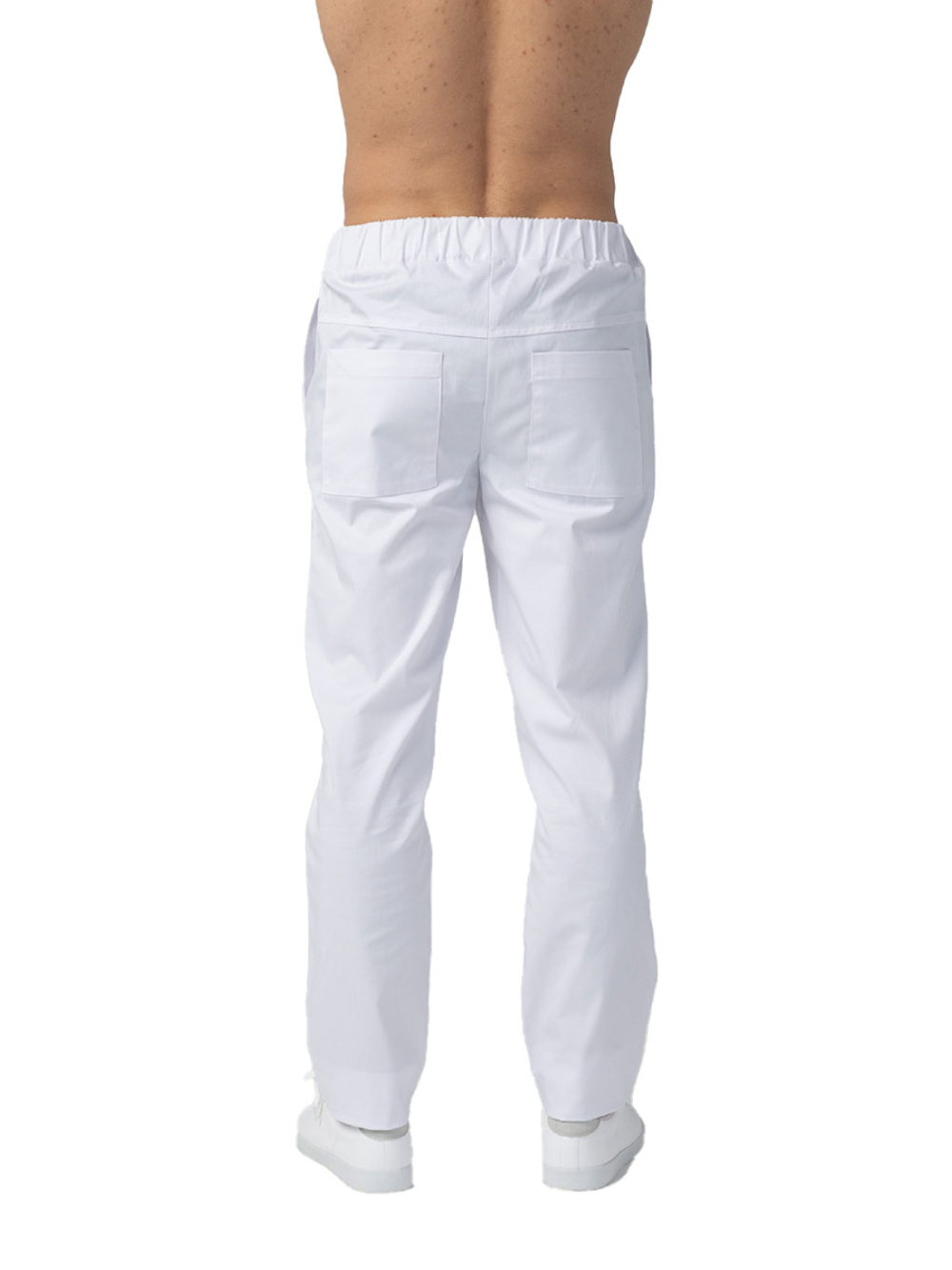 Брюки медицинские мужские Dr. Nice DRN644 с эластичным поясом на резинке, голубой, 54