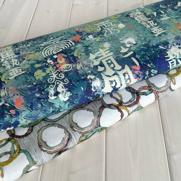 ИЕРОГЛИФЫ, КИТАЙСКИЙ САД - 100% ХЛОПОК 5