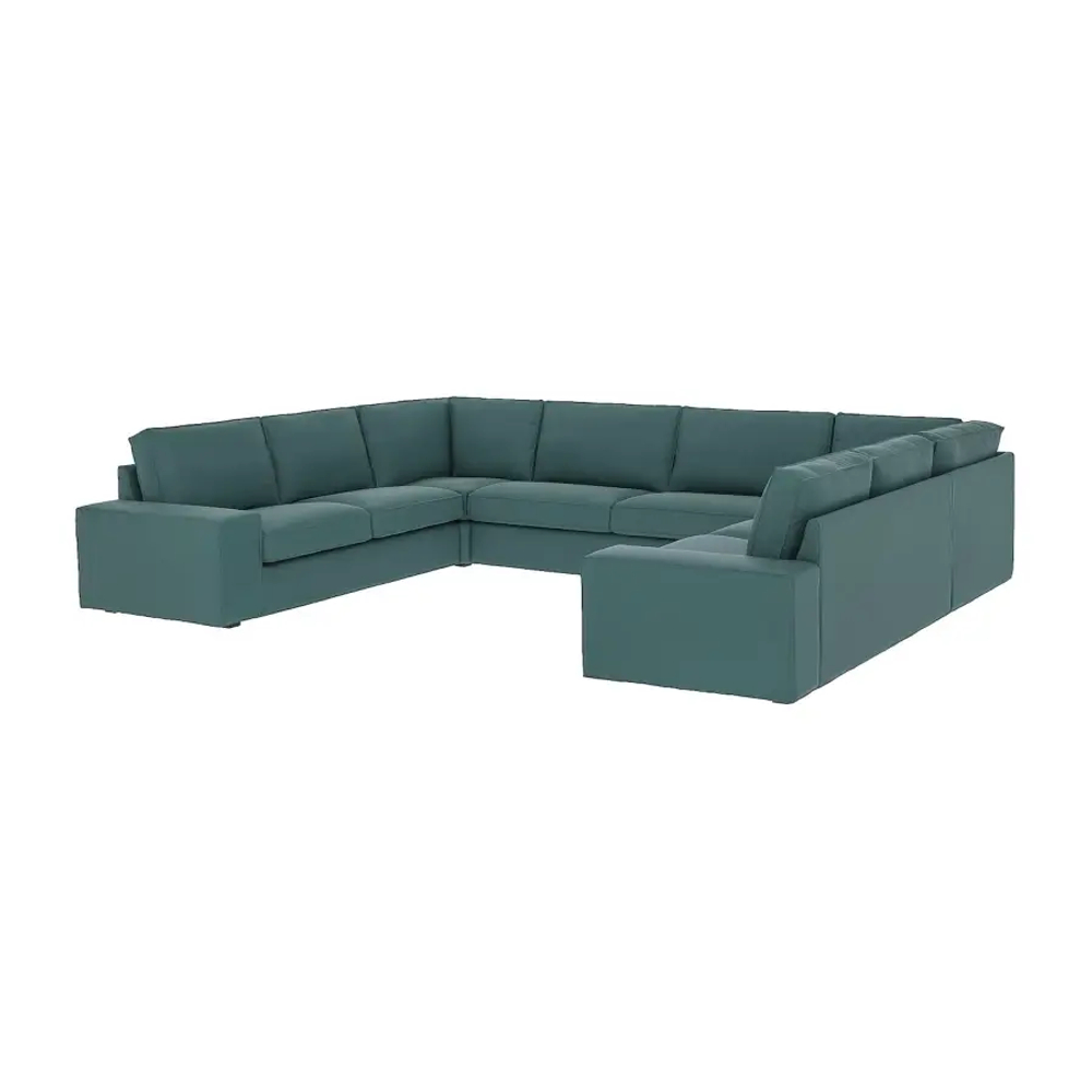 Диван U-образный - IKEA KIVIK/КИВИК ИКЕА, бирюзовый
