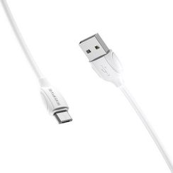 USB - микро USB Borofone BX19 Benefit, 1.0м, круглый, 2.4A, силикон, цвет: белый