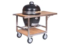 Керамический угольный гриль Monolith LeChef Pro 2.0, 52 см, на тележке Buggy