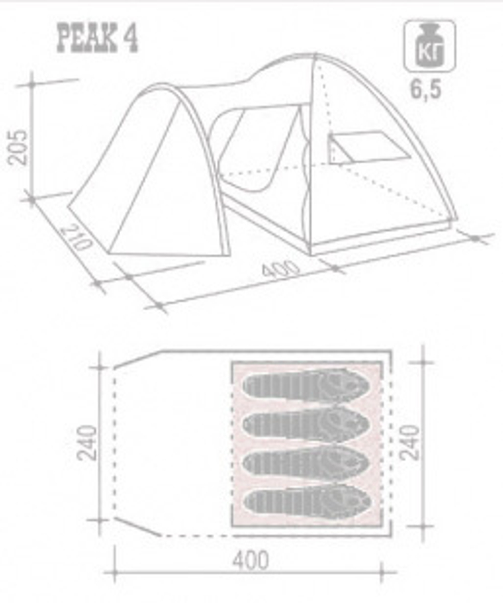 Палатка INDIANA PEAK 4