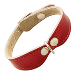 Ошейник-мини двойной фигурный кожаный, 10*240мм, Gamma