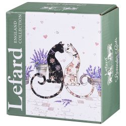 НАБОР РОЗЕТОК LEFARD "ЛАВАНДОВЫЕ КОТЫ" 2 ШТ. 11*3,5 СМ (КОР=36НАБ.)