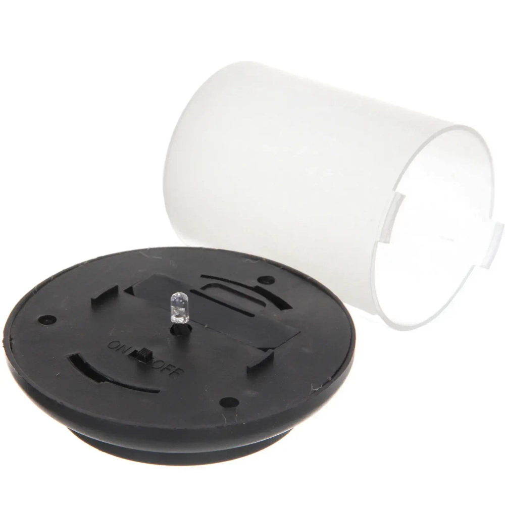 Фонарь садовый «Пламя» 118 см , на солнечной батарее, Теплый белый