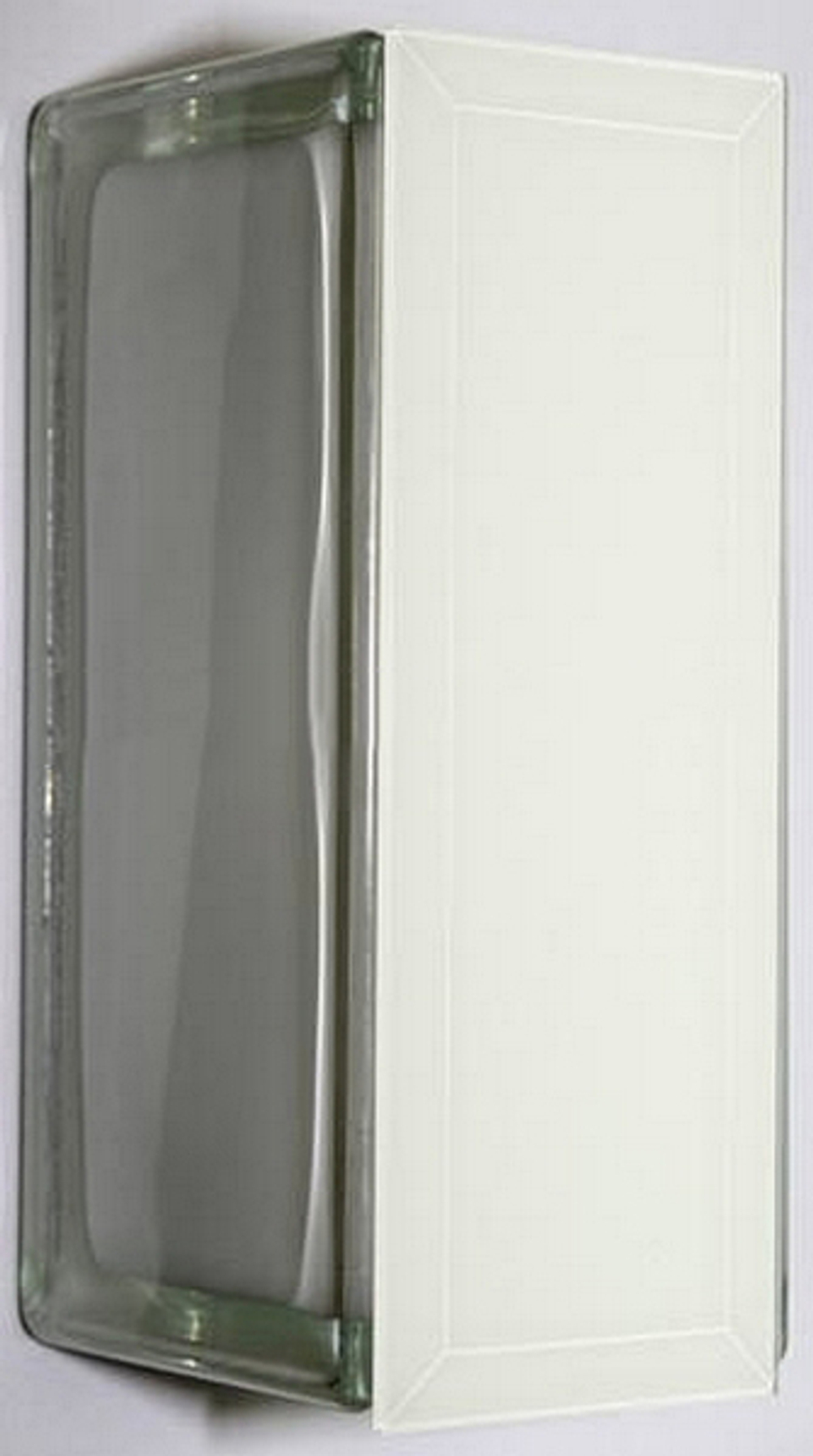 Торцевой элемент для стеклоблока молочный 19х8