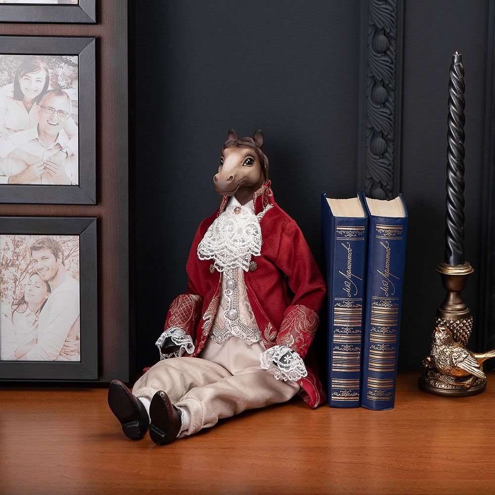 Кукла интерьерная коллекционная Конь лорд Эдвард