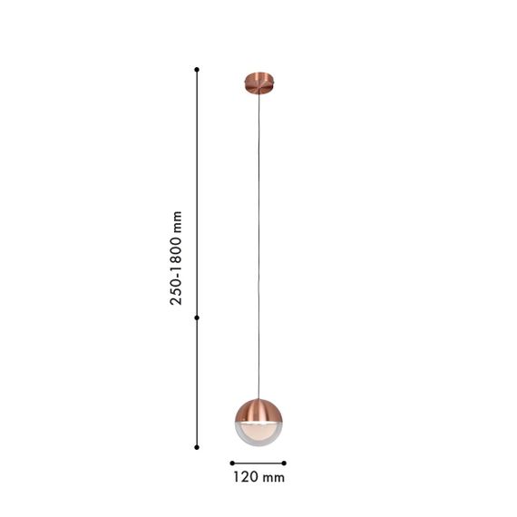 Подвесной светодиодный светильник Favourite Luna 4371-1P