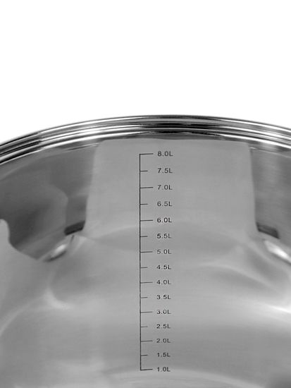 Кастрюля 8,5 л. из нержавеющей стали Kamille KM 5403 со стеклянной крышкой