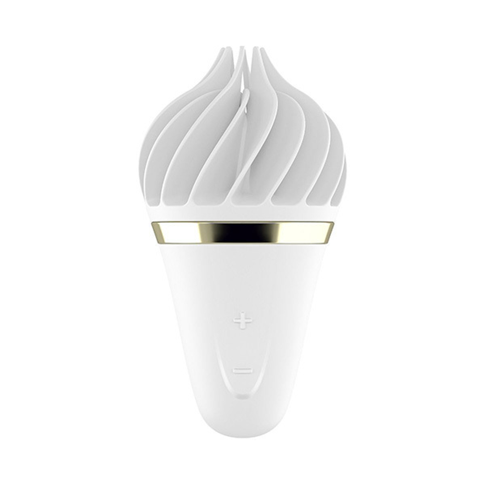 Белый вибратор-спиннер Satisfyer Sweet Treat