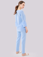 Медицинская блуза нежно голубого цвета либерти люкс