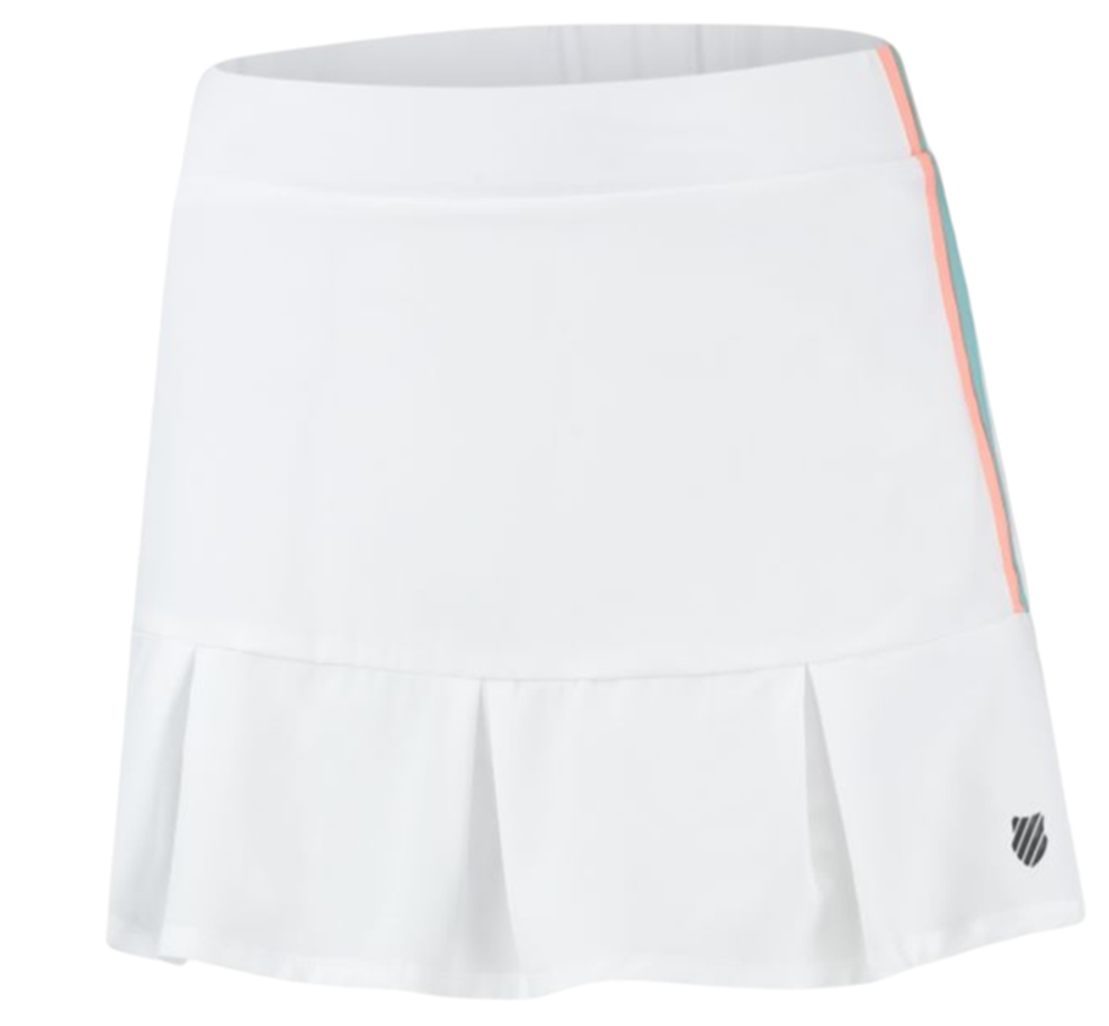 Теннисная юбка K-Swiss Tac Hypercourt Pleated Skirt 3 - белый