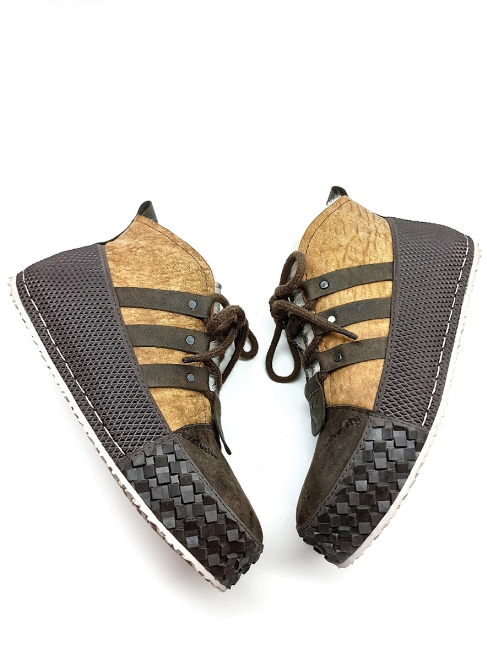 Ботинки зимние "Beige&Brown"