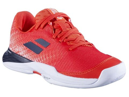 Детские теннисные кроссовки Babolat Jet Mach 3 Junior All Court - strike red/white