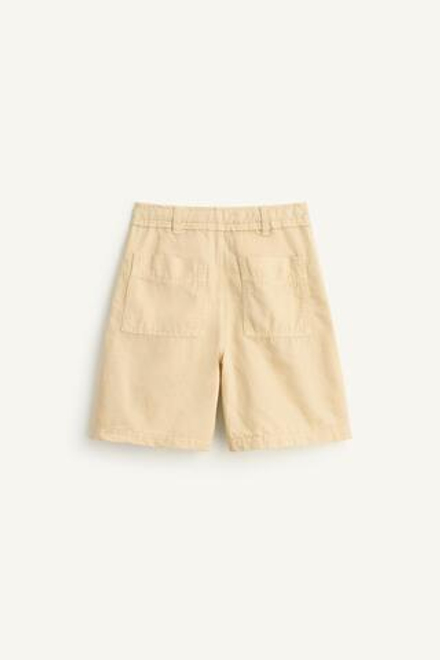 ZARA ШОРТЫ С ЗАВЯЗКАМИ, ЛАЙМОВЫЙ