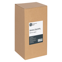 Ваза 26.3см Bergenson Bjorn Crumpl черная