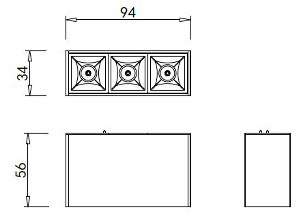 Светодиодный светильник для магнитного шинопровода,  4W,  3000К