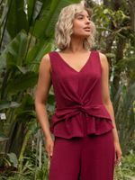 Комбинезон Просто шик (винный) К15636-55М LT Collection