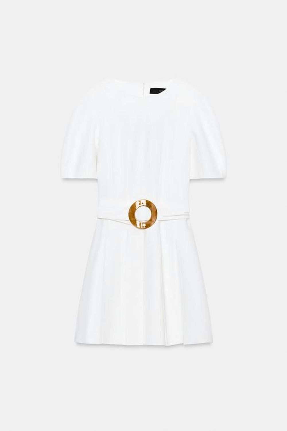 ZARA КОРОТКОЕ ПЛАТЬЕ С РЕМНЕМ, БЕЛЫЙ