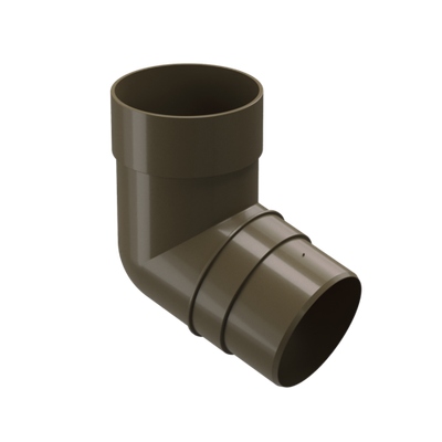 Колено 72 для водосточной трубы Premium, каштан