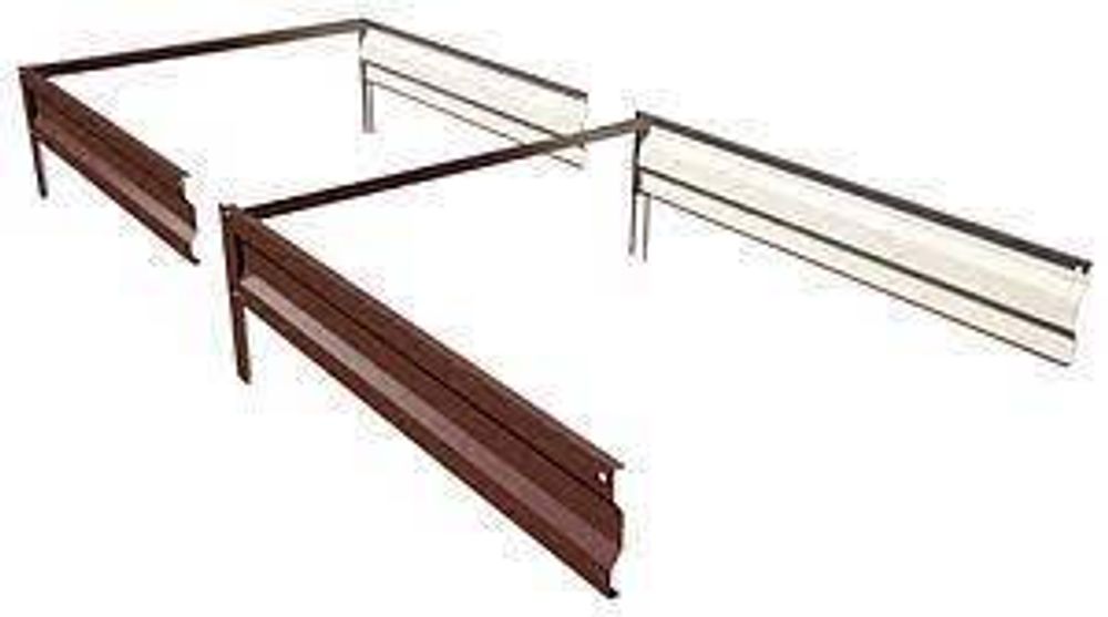 Комплект доборный к грядке 20см 1х1м цинк