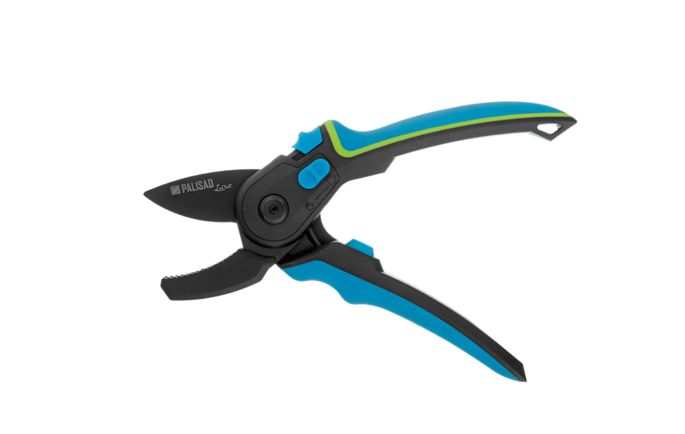 Секатор с наковальней Palisad 220 мм, регулировка захвата, трехкомпонентные рукоятки 604805
