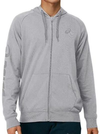 Мужская теннисная кофта Asics Big Asics FZ Hoodie M - glacier grey/piedmont grey